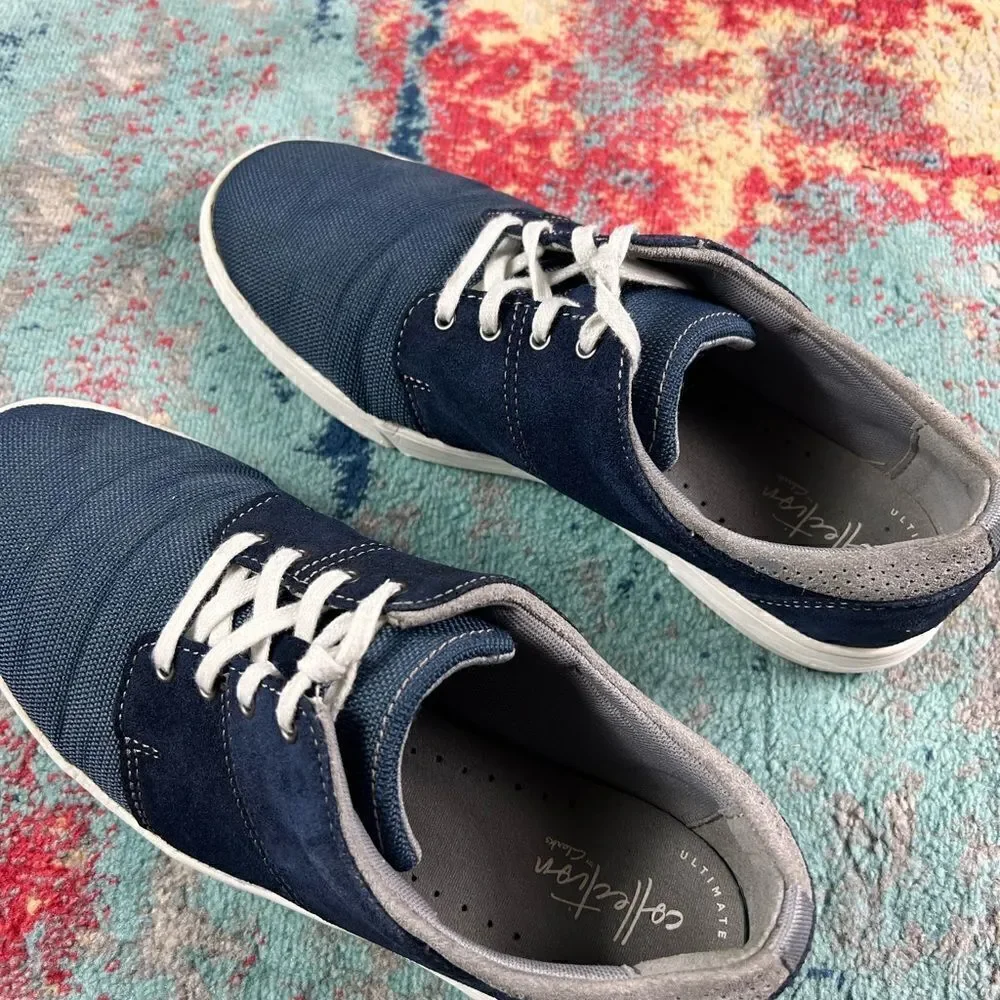 Clark’s Mens Navy Shoes Size 10M